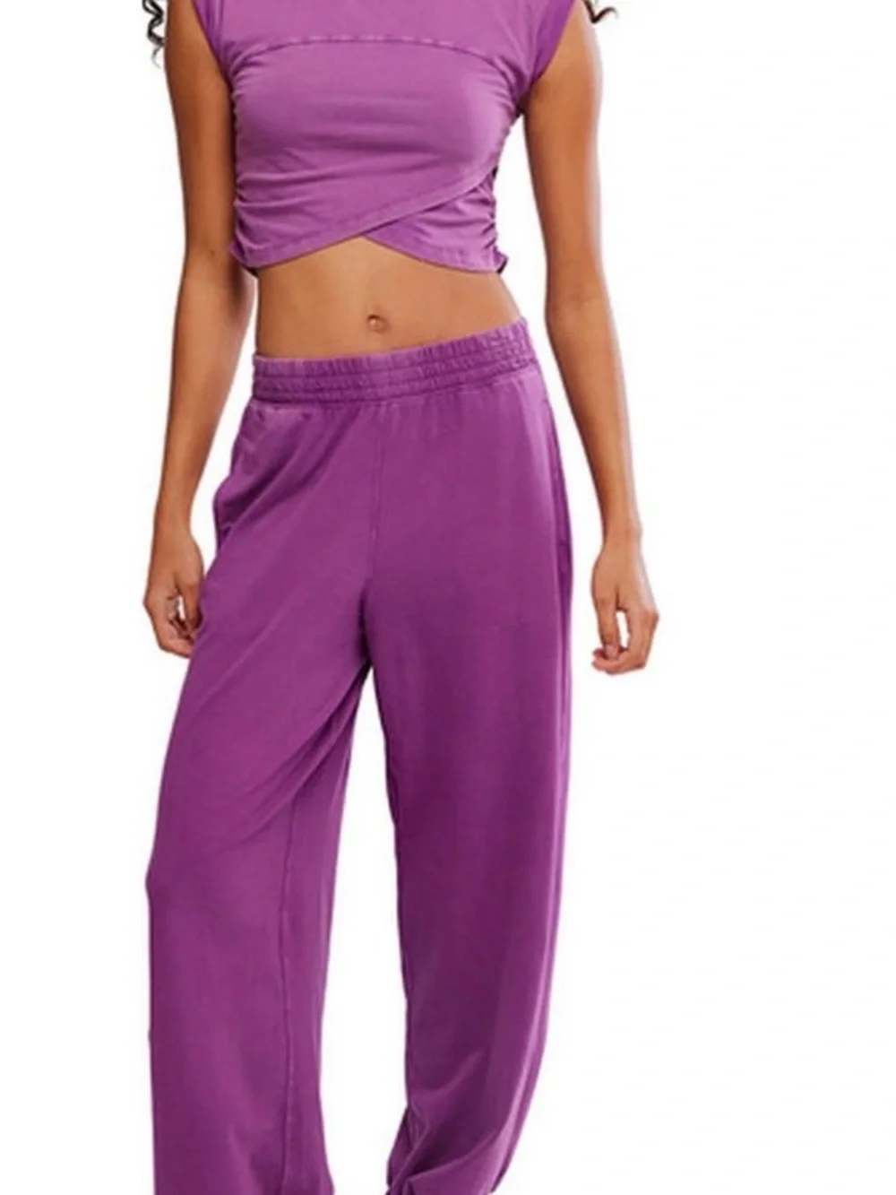 Free People Cross Over Set Purple - Picture 1 of 9